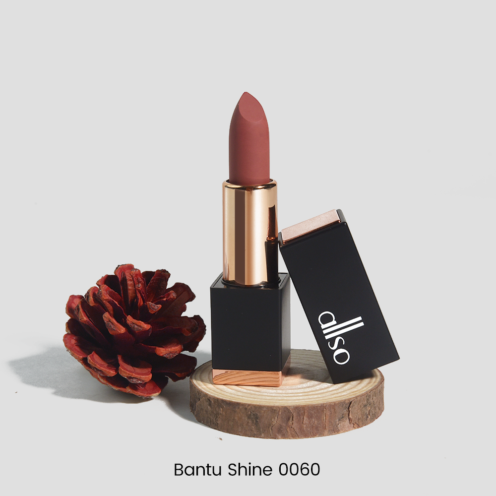 allso Bold Luxe High-Shine Lipstick, Ebony Shine